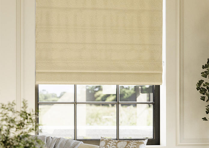 Lucerne Faux Silk, Alabaster - Roman Blind - Image 5